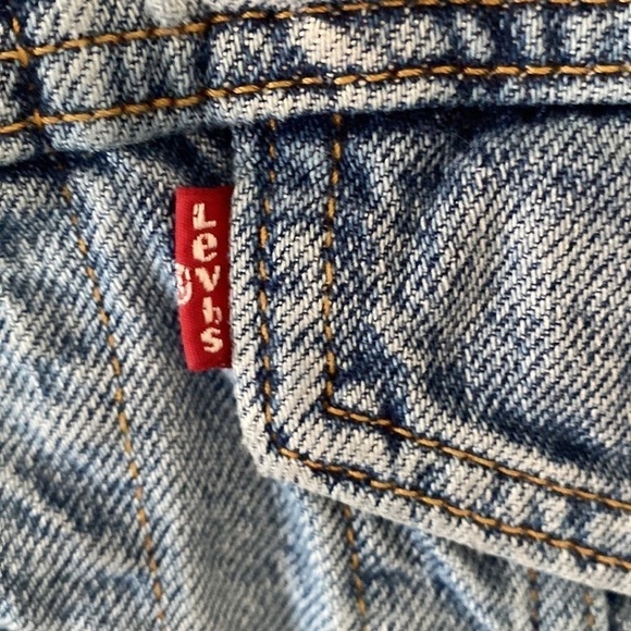 Levi's Ex-Boyfriend Hybrid Trucker Denim Jacket in Medium Wash, Size Small - Picture 10 of 14